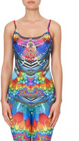 Thumbnail for your product : Camilla Rainbow Gathering Fitted Active Tank Top