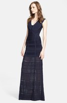 Thumbnail for your product : Herve Leger V-Neck Gown