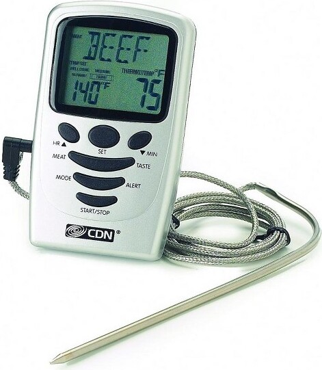 CDN CDNDigitalProgrammableProbeInOvenCookingThermometerandTimer
