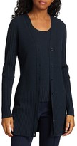 Thumbnail for your product : Akris Punto Long Ribbed Wool Cardigan