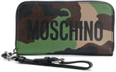 Thumbnail for your product : Moschino logo camouflage wallet