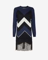 Thumbnail for your product : Timo Weiland Chevron Fringe Sweater Dress
