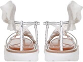 Thumbnail for your product : Zimmermann Skinny Strap Ruffle Sandal