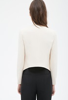 Thumbnail for your product : Forever 21 Collarless Open-Front Blazer