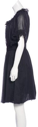 Etoile Isabel Marant Lace-Trimmed A-Line Dress