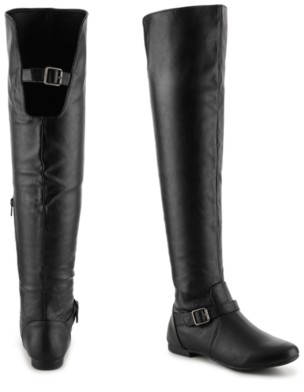over the knee sheepskin boots