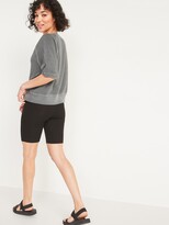 Thumbnail for your product : Old Navy High-Waisted Rib-Knit Biker Shorts 2-Pack for Women -- 9-inch inseam