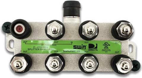 DirecTV AT & T 8-Way SWM Power Passing Splitter