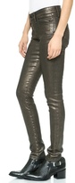 Thumbnail for your product : Joe's Jeans Mid Rise Coated Metallic Skinny Jeans