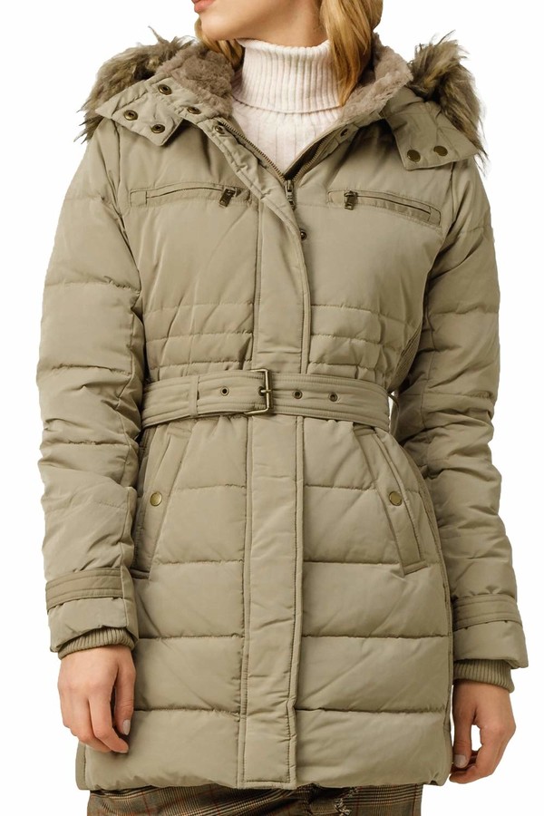 beige parka jacket womens