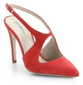 Thumbnail for your product : Giorgio Armani Suede Cutout Slingback Pumps