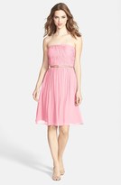 Thumbnail for your product : Donna Morgan 'Donna' Belted Chiffon Dress