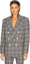 Thumbnail for your product : Isabel Marant Deagan Blazer Jacket in Black & Ecru | FWRD