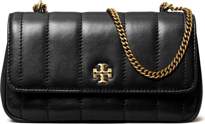 TORY BURCH: Kira Mini bag in quilted leather - Black