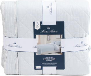 TJMAXX Cotton Slub Stripe Quilt Set, Cotton/Polyester