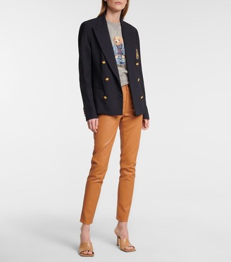 Polo Ralph Lauren High-rise slim leather pants