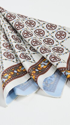 Tory Burch Deco T Monogram Silk Neckerchief - ShopStyle
