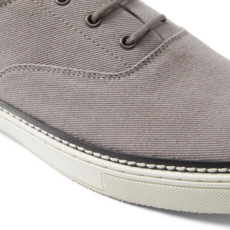 Frank + Oak 33808 Cotton Canvas Lace-Up Sneaker in Grey