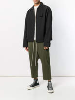 Thumbnail for your product : Rick Owens dropped crotch cropped trousers