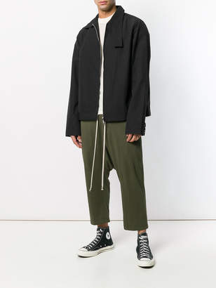 Rick Owens dropped crotch cropped trousers