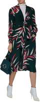 Thumbnail for your product : Diane von Furstenberg Leaf Print Silk Dress