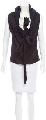 Anne Valerie Hash Sleeveless Tie-Accented Top