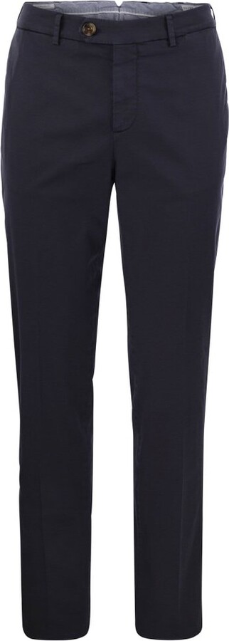 Brunello Cucinelli Mid-Rise Tapered-Leg Chinos