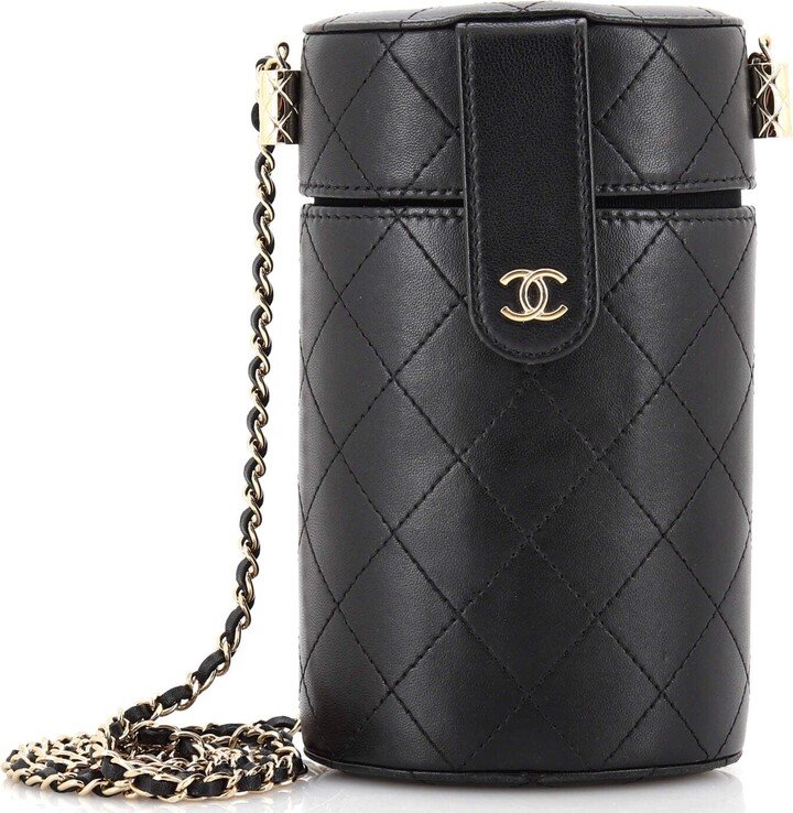 Chanel Tri-Color Quilted Goatskin Leather Small In and Out Camera Case Bag  - Yoogi's Closet
