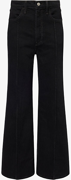 Levi's Womens Backseat Kisses Ribcage Bell High-Rise Stretch-Denim Jeans 25/32