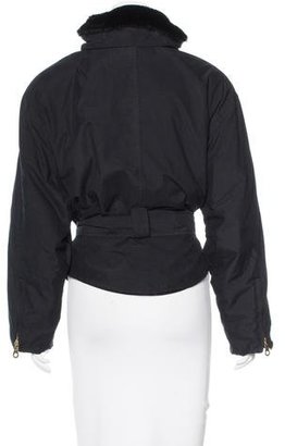 Andrew Marc Belted Zip-Up Jacket
