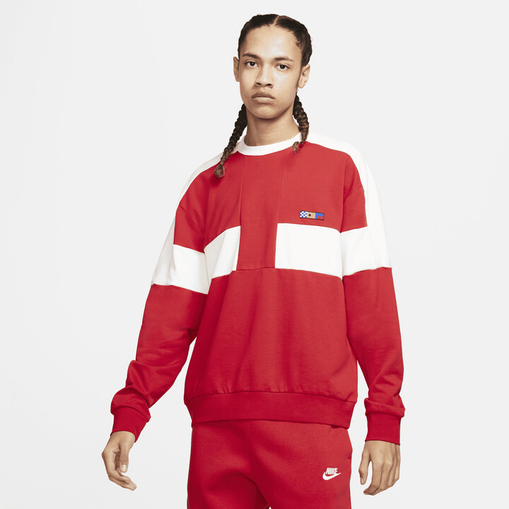 Nike Men's Sportswear Reissue French Terry Crew in Red - ShopStyle T-shirts