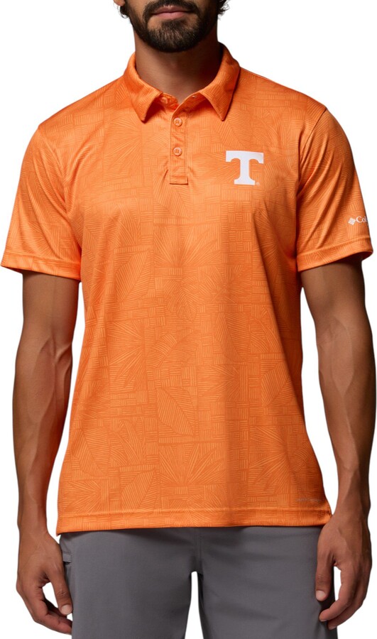 Columbia Men's Tennessee Volunteers Solarize Super Terminal Tackle Polo, Small, Orange