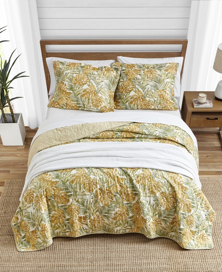 Tommy Bahama Home Tommy Bahama Newland Forest Yellow Reversible 3Piece