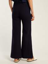 Thumbnail for your product : See by Chloe City Tailored Cotton Trousers - Womens - Navy