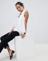 Thumbnail for your product : Qed London Sleeveless Shirt With Draping