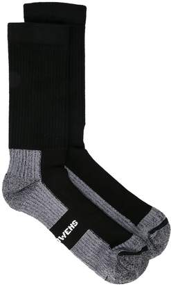 Rick Owens Contrast Logo Socks