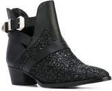 Thumbnail for your product : Philipp Plein pointed glitter boots