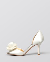 Thumbnail for your product : Badgley Mischka Peep Toe D'Orsay Evening Pumps - Thora High Heel