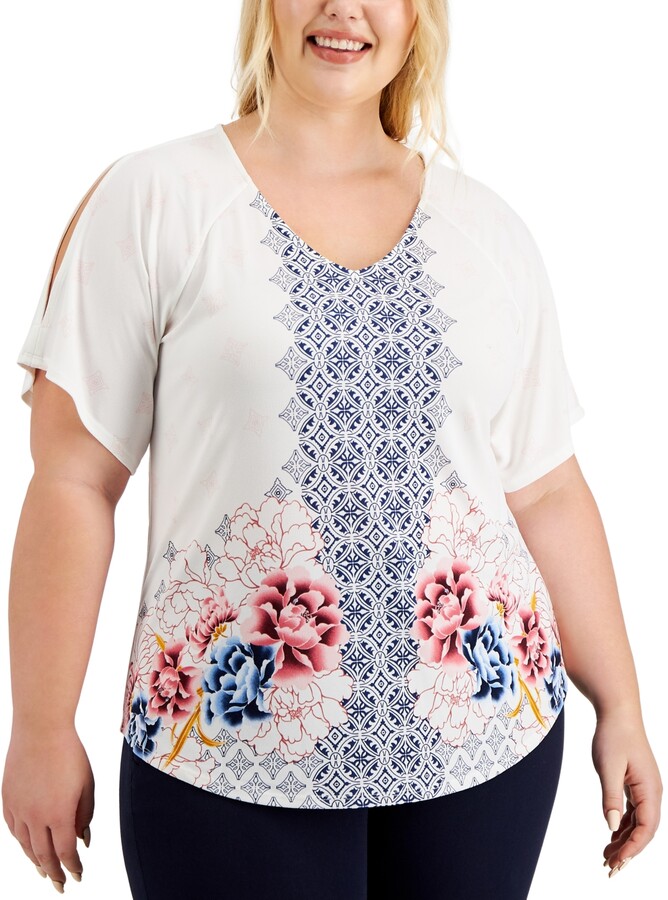 macys jm plus size tops
