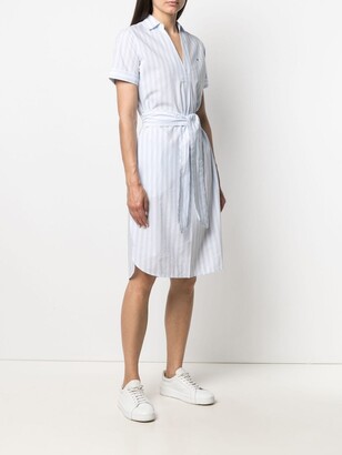 Tommy Hilfiger Striped Belted Shirt Dress