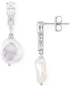 Nadri Eliza Cultured Freshwater Pearl Drop Earrings