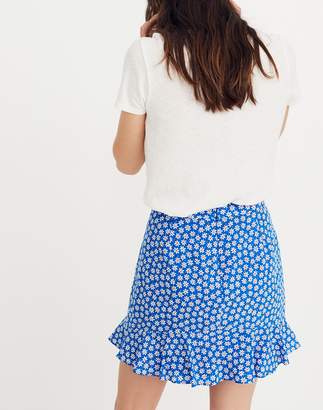 Madewell Ruffle-Edge Skirt in Mini Daisy