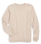 Thumbnail for your product : Stella McCartney Kids 'Dove' Studded Sweatshirt (Toddler Girls, Little Girls & Big Girls)