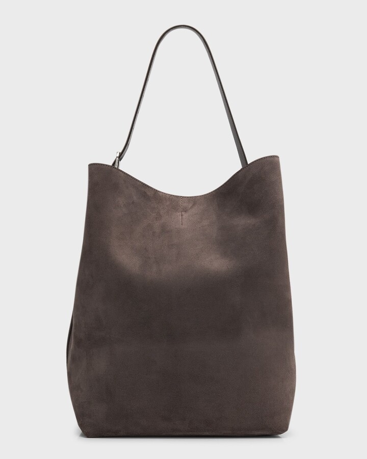 Totême Belted Tote Bag in Suede