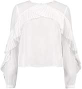 Thumbnail for your product : boohoo Eliza Ruffle Pleated Blouse