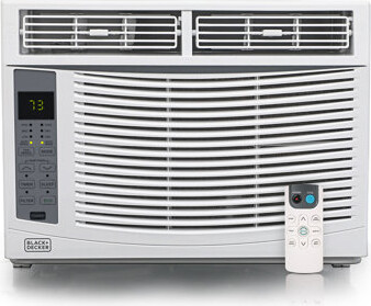 Black & Decker BWAC Series BLACK+DECKER 6000 BTU Window Air Conditioner Unit, AC Cools Up to 250 Square Feet, White