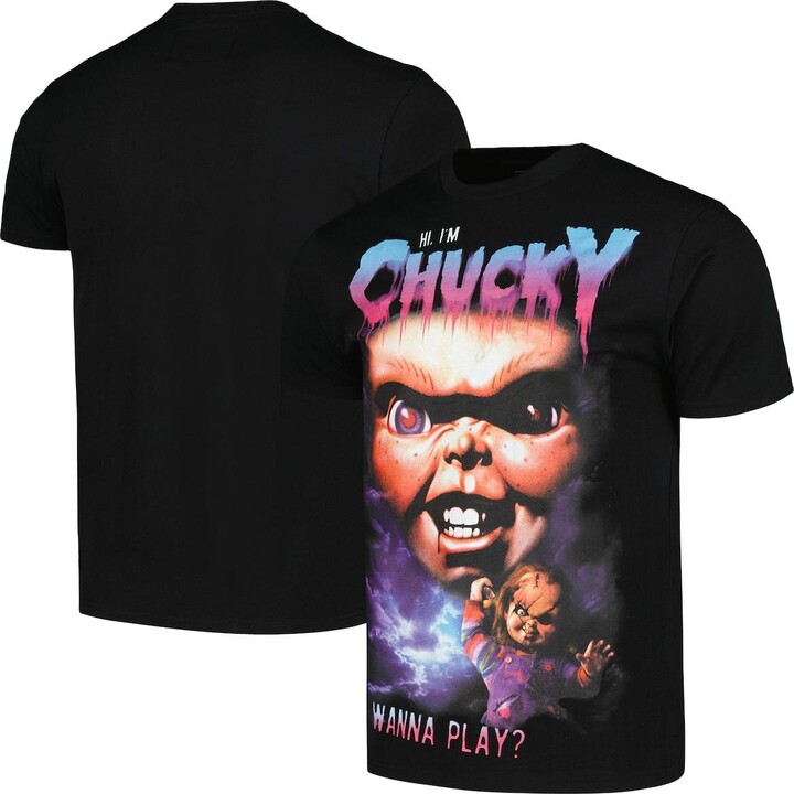 Reason Men's and Women's Black Chucky Hi I'm Chucky T-Shirt