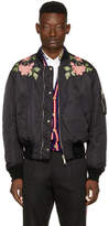 Thumbnail for your product : Gucci Black Nylon Modern Future Bomber Jacket