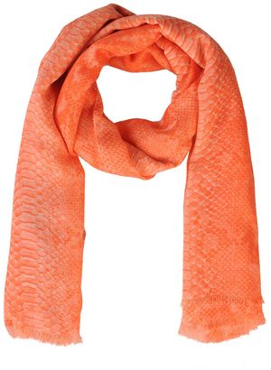 Stella McCartney Python print silk Mix scarf
