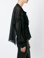 Thumbnail for your product : Faith Connexion sheer embroidered blouse - women - Cotton - M